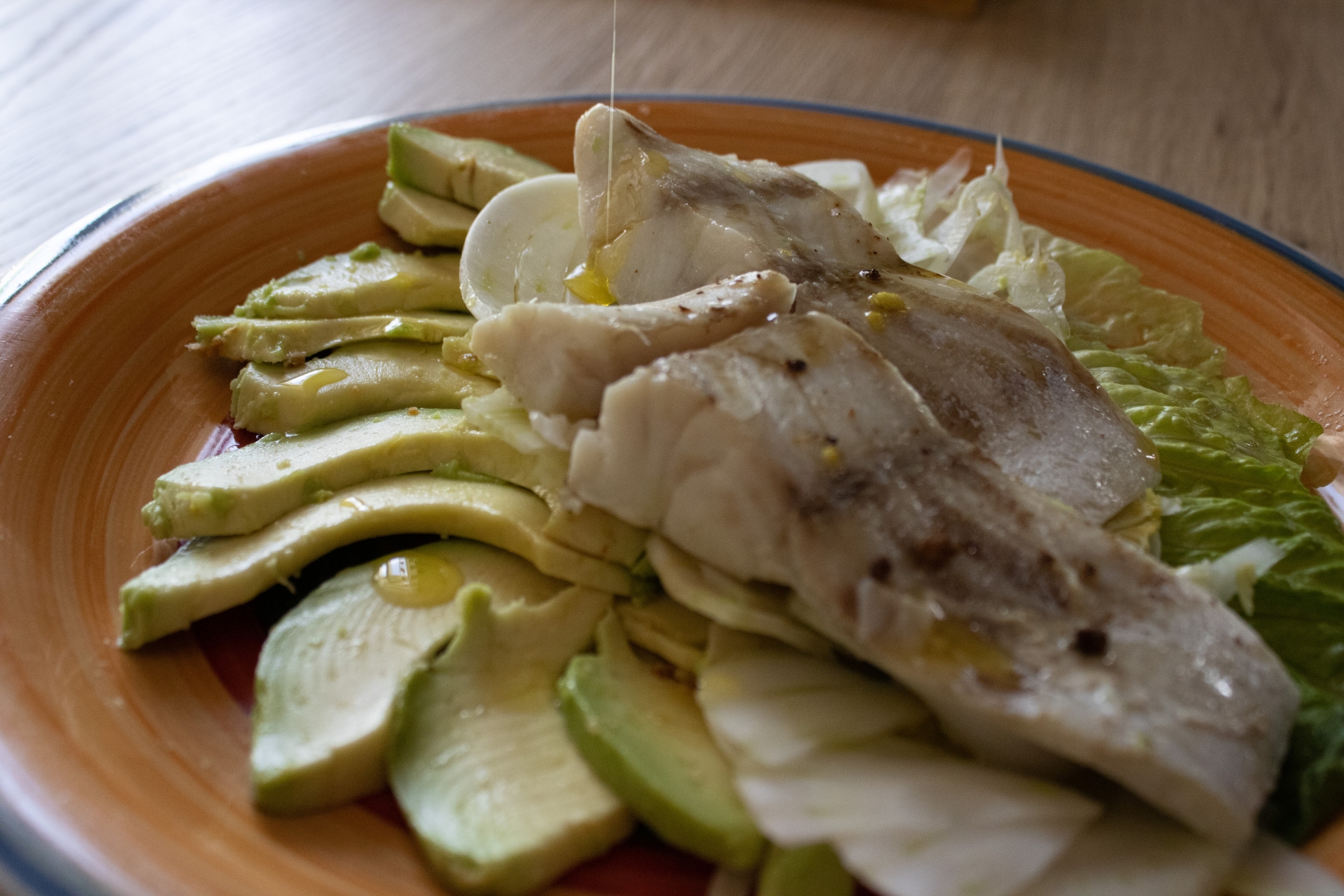 Filetto di pesce aromatizzato al mandarino